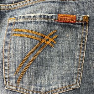 7 For‎ All Mankind Dark Blue Flare Jeans